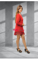 Rayon Embellished Western Dress (KR392)